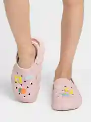 Розовый сабо детские, подростковые IZI, размеры 30-35