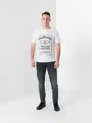 Светло-бежевый футболка мужская
