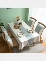 Карамельный скатерть на стол, прямоугольная
