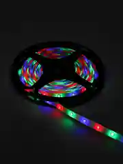 Светодиодная лента, 5 метров, 12 режимов, пульт и блок питания, RGB LED