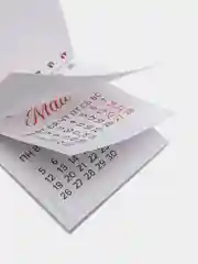 Коричневый мини-календарь 2024 года "Дракон", настольный, отрывной, на спирали