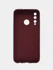 Тёмно-бордовый чехол Honor 10 lite / P Smart 2019, Хонор 10 лайт, Silicone Cover с закрытым низом