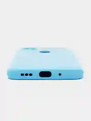 Голубой чехол Silicone Cove Xiaomi Redmi 9C, Redmi 9C NFC, Redmi 10A силиконовый, с закрытым низом
