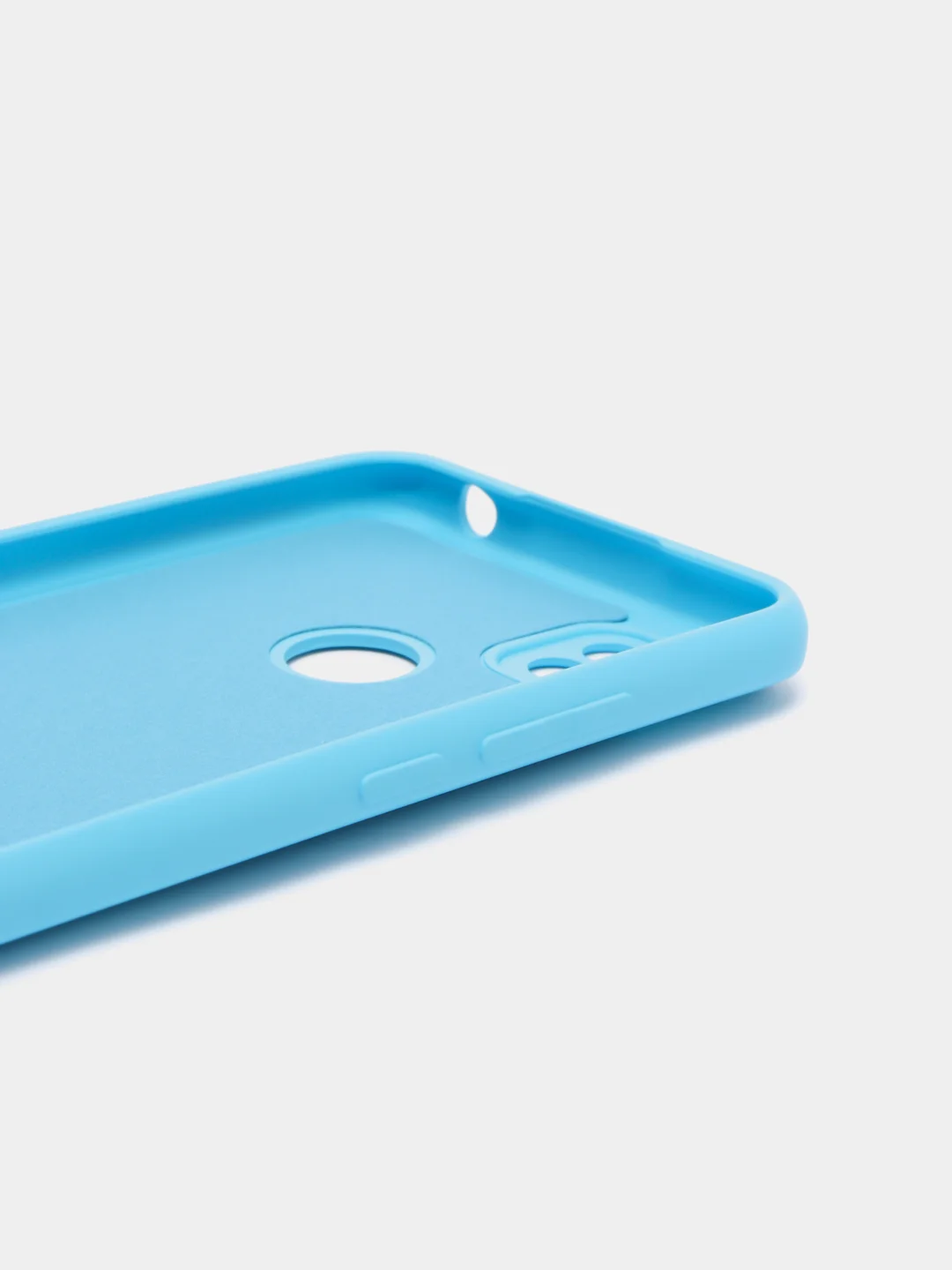Голубой чехол Silicone Cove Xiaomi Redmi 9C, Redmi 9C NFC, Redmi 10A силиконовый, с закрытым низом