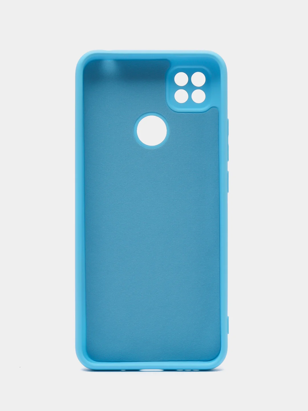 Голубой чехол Silicone Cove Xiaomi Redmi 9C, Redmi 9C NFC, Redmi 10A силиконовый, с закрытым низом