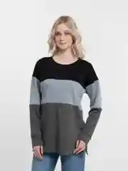 Черный свитшот в полоску LaFemme