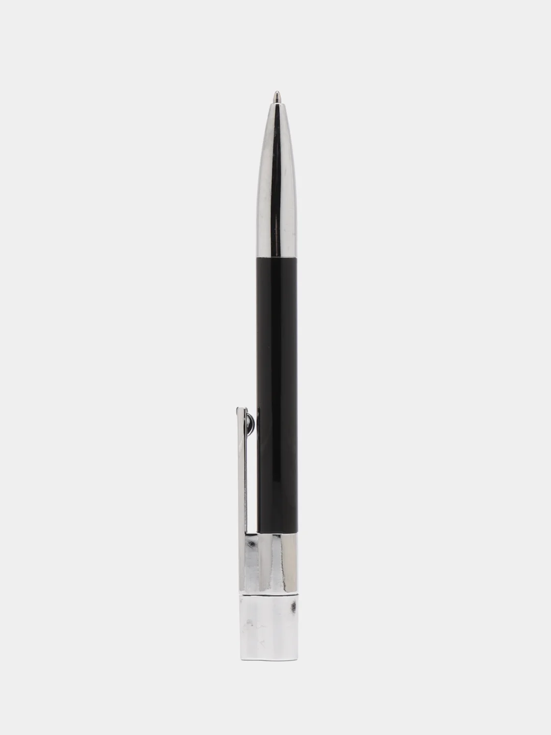 Черный флешка-ручка шариковая, в матовом чехле, 16 и 32 Гб, USB 2.0/ ручка- шпион