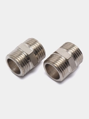 Ниппель сантехнический STOUT - 1/2"x1/2"(15 диам.)упаковка 2 штуки