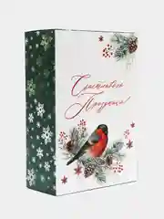Белый подарочная коробка Новый год