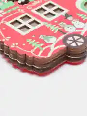 Красный елочная игрушка, светящаяся