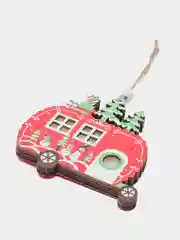 Красный елочная игрушка, светящаяся