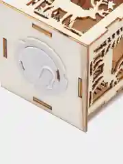 Горчичный новогодняя елочная игрушка со светом