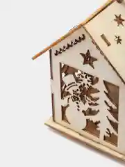 Желтый новогодняя елочная игрушка со светом