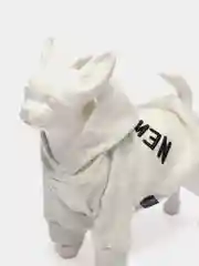 Белый толстовка для животных