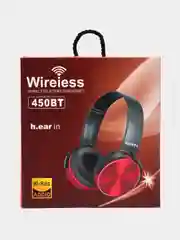 Красный наушники беспроводные, Bluetooth