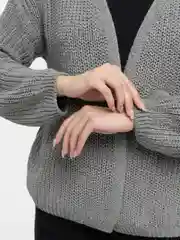 Разноцветный кардиган вязанный, оверсайз