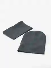 Угольный комплект шапка и снуд унисекс
