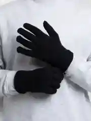 Черный перчатки