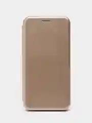 Золотой чехол-книжка на Huawei Nova 3i, Nova 4, P Smart Plus из экокожи, с карманом для карт