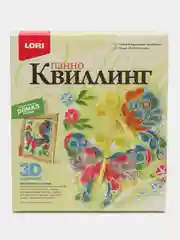 Голубой квиллинг панно Lori, дизайн на выбор