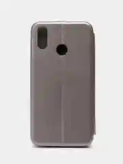 Серый чехол-книжка на Huawei Nova 3i, Nova 4, P Smart Plus из экокожи, с карманом для карт