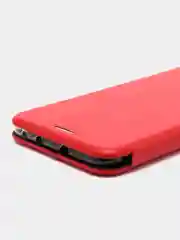 Красный чехол-книжка на Huawei Nova 3i, Nova 4, P Smart Plus из экокожи, с карманом для карт