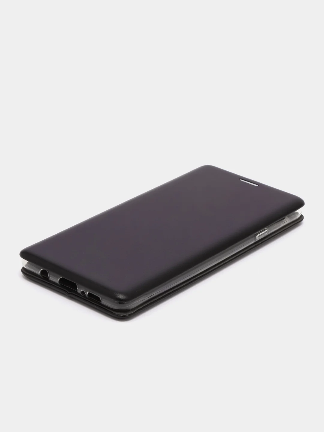 Черный чехол-книжка из экокожи с карманом на Samsung Galaxy A8 Star, A9 Star