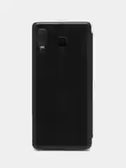 Черный чехол-книжка из экокожи с карманом на Samsung Galaxy A8 Star, A9 Star