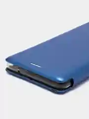 Синий чехол-книжка из экокожи с карманом на Samsung Galaxy A8 Star, A9 Star