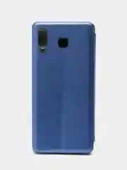 Синий чехол-книжка из экокожи с карманом на Samsung Galaxy A8 Star, A9 Star
