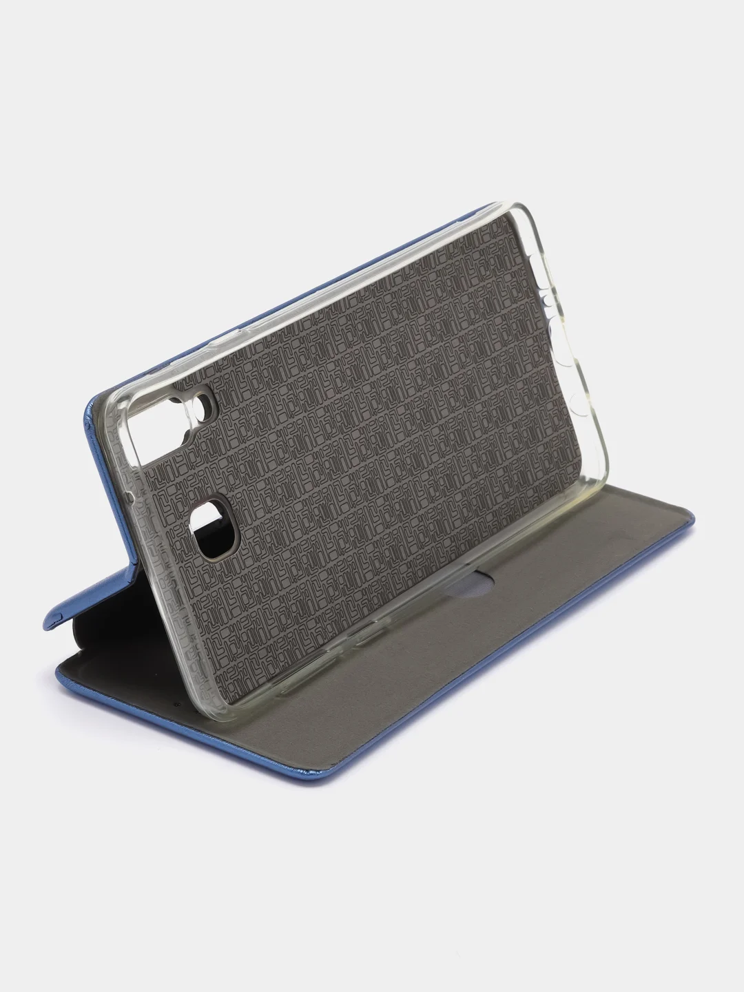 Синий чехол-книжка из экокожи с карманом на Samsung Galaxy A8 Star, A9 Star