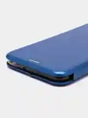 Синий чехол книжка из эко кожи с карманом на Samsung A5, A6, A8 Plus 2018, A10S, A107 2019