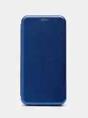 Синий чехол книжка из эко кожи с карманом на Samsung A5, A6, A8 Plus 2018, A10S, A107 2019