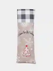 Синий новогодний чехол для бутылки