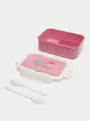 Розовый ланч-бокс "Фламинго", 1,4 л, 21,5 х 7,3 х 15 см