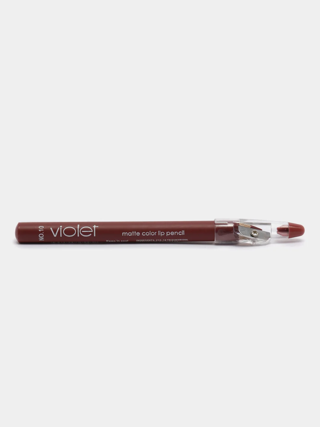 Карандаш-помада для губ Violet, матовый, с точилкой