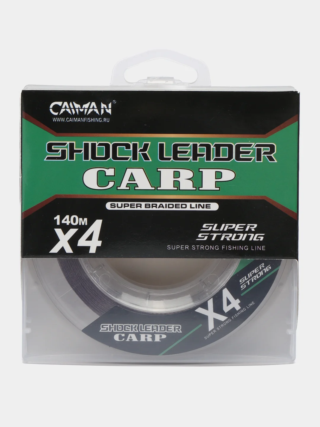 Шнур плетеный Caiman Shock Leader Carp 140м для шок-лидера в карповой ловле