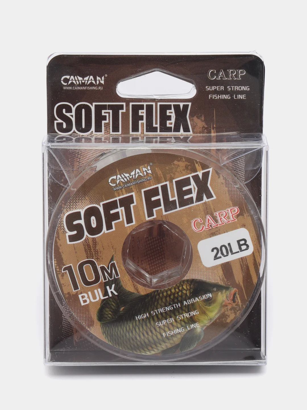 Caiman Soft Flex 10м. Поводочный материал без оплетки для карповых оснасток