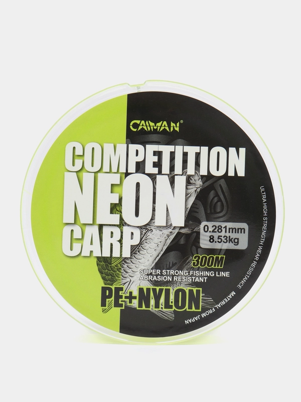 Леска карповая Caiman Competition Neon Carp green, 300 м