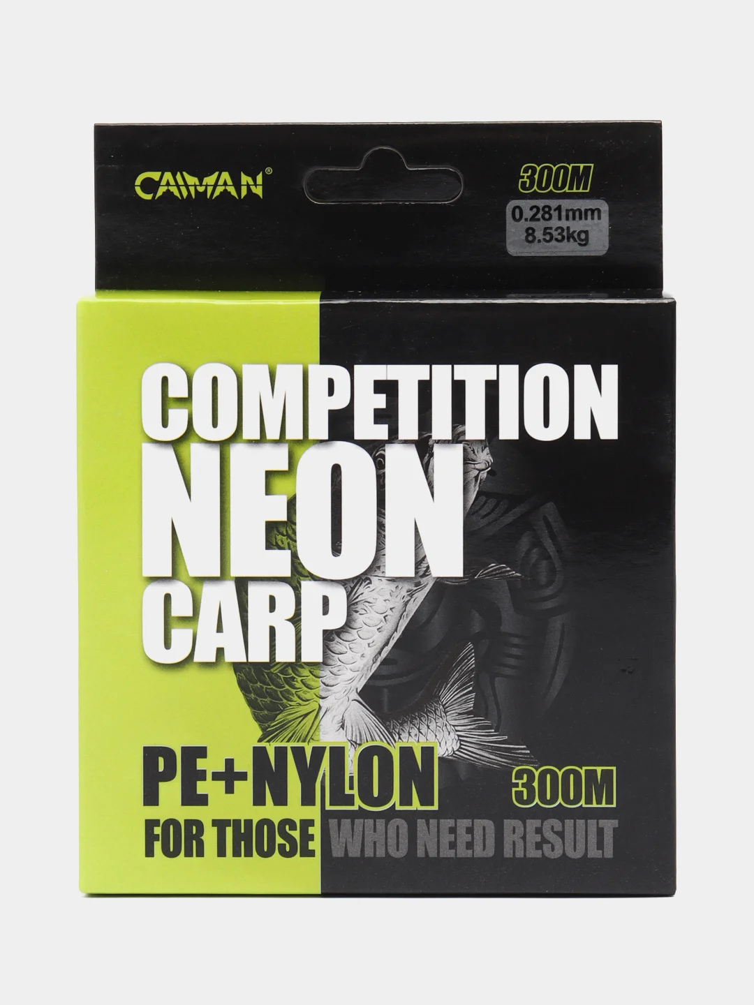 Леска карповая Caiman Competition Neon Carp green, 300 м
