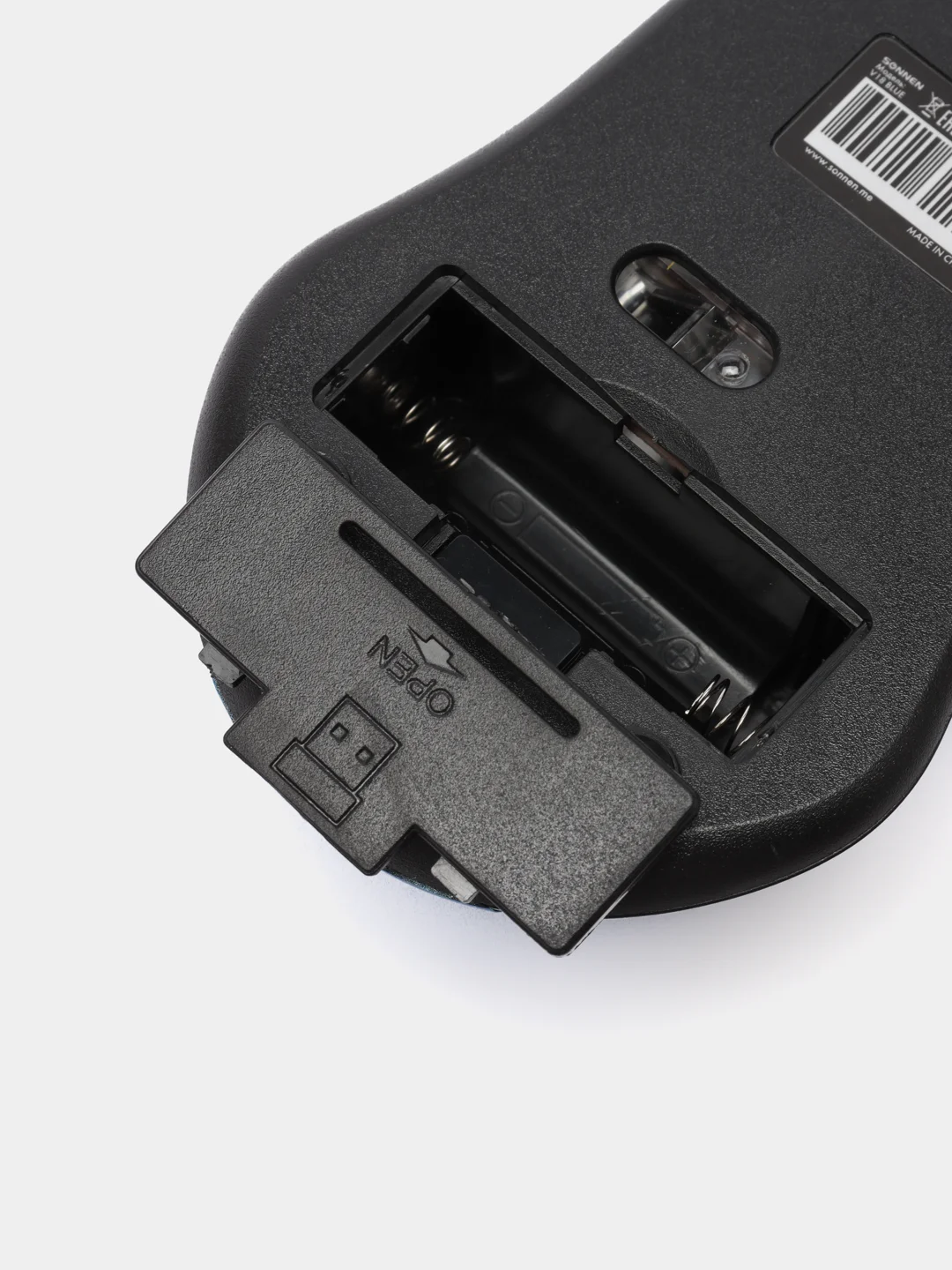Мышь беспроводная, бесшумная SONNEN  V18, USB, 800/1200/1600 dpi, 4 кнопки, синяя,513515