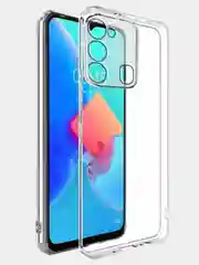 Прозрачный чехол для Tecno Spark 8C / Go 2022 с защитой камеры, силикон, 1.5 мм