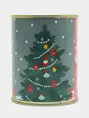 Бежевый носки женские, новогодние, в банке