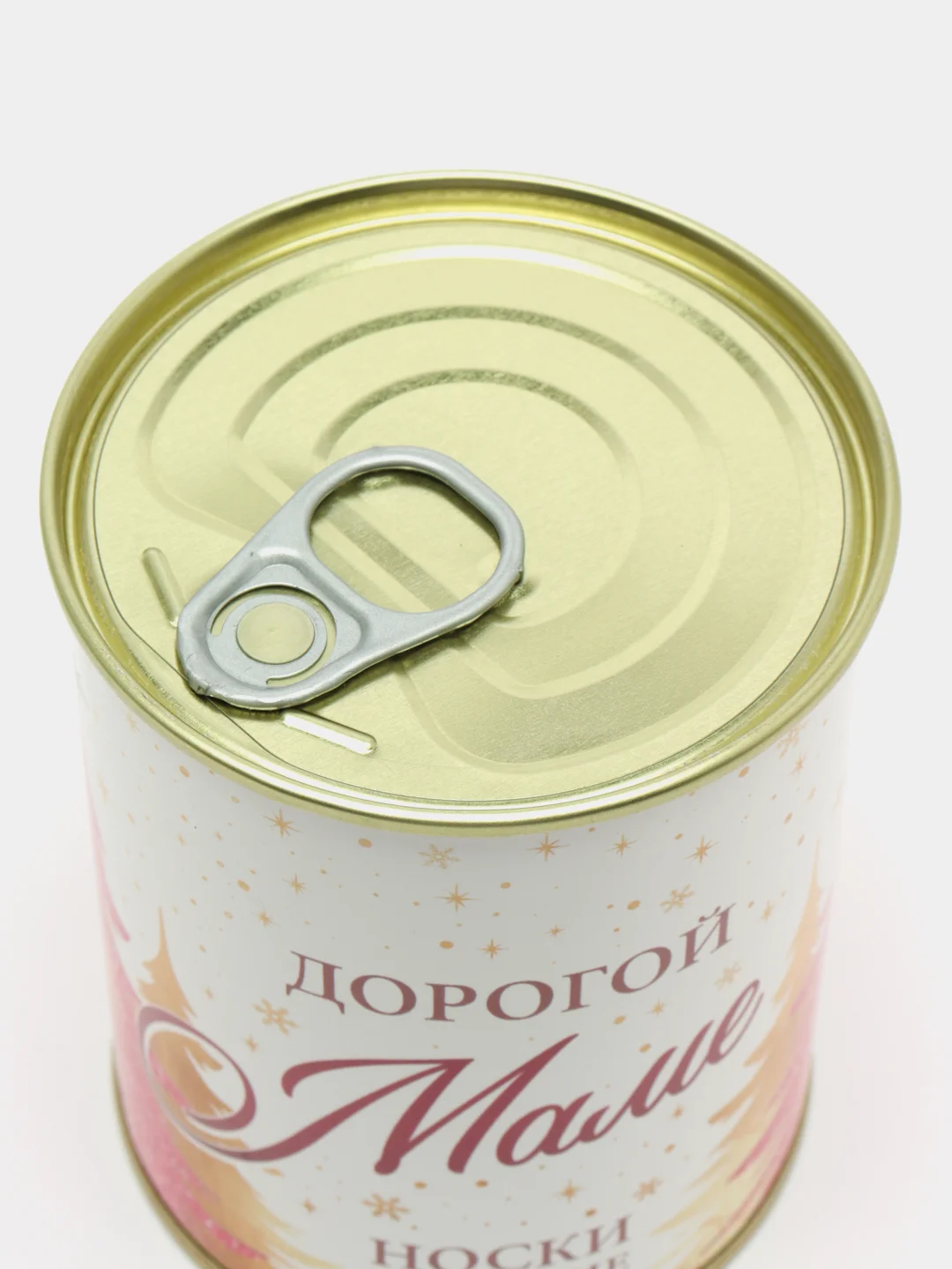 Аметистовый носки женские, новогодние, в банке