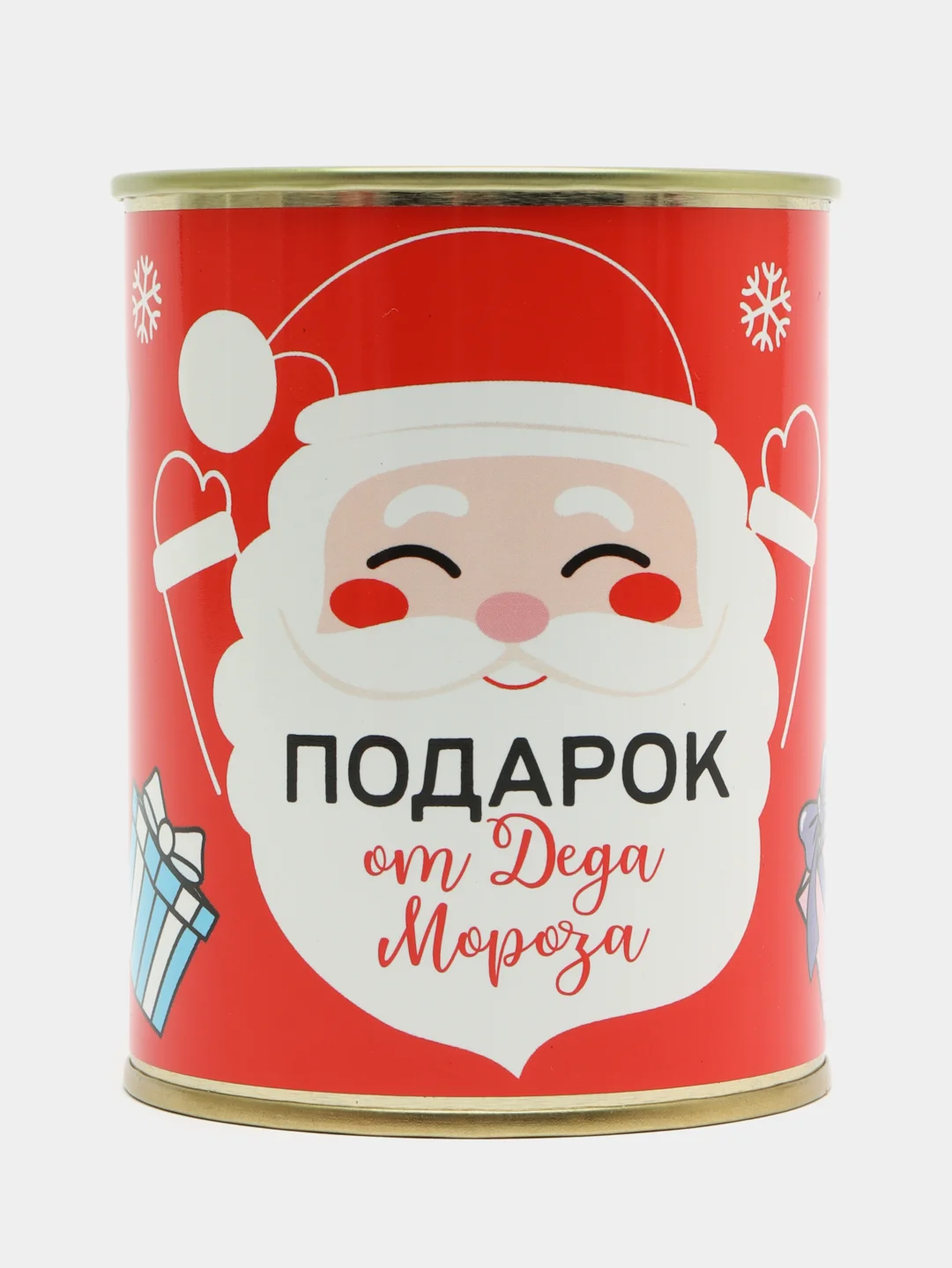 Алый носки женские, новогодние, в банке