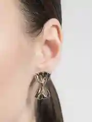 Золотой серьги "Бантики"