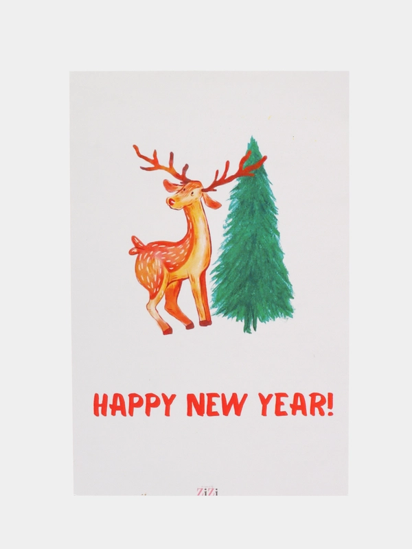 Открытки Новогодние, с пожеланиями, с новым годом, happy new year, 10 х 15 см