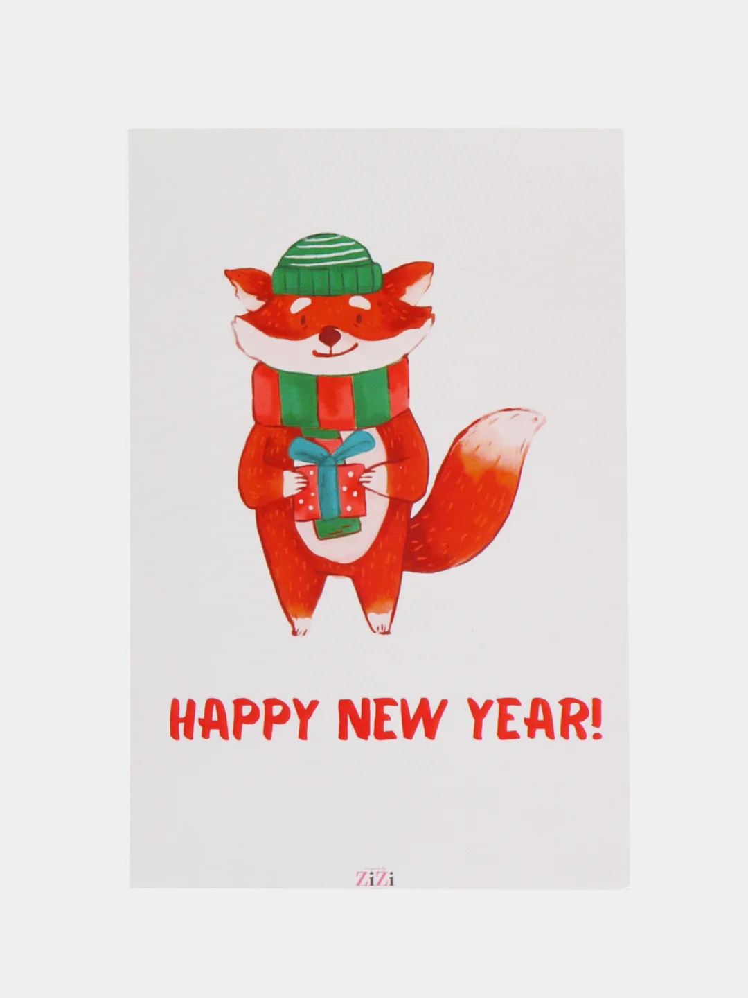 Бежевый меланж открытки Новогодние, с пожеланиями, с новым годом, happy new year, 10 х 15 см