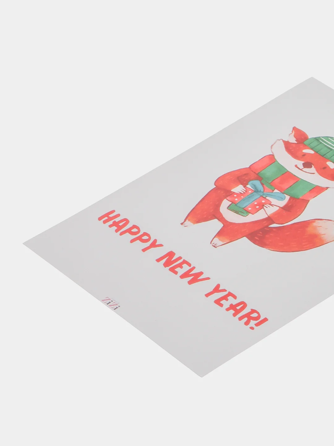 Бежевый меланж открытки Новогодние, с пожеланиями, с новым годом, happy new year, 10 х 15 см