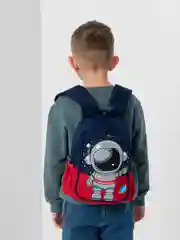 Красный рюкзак детский, для мальчиков, с космонавтом